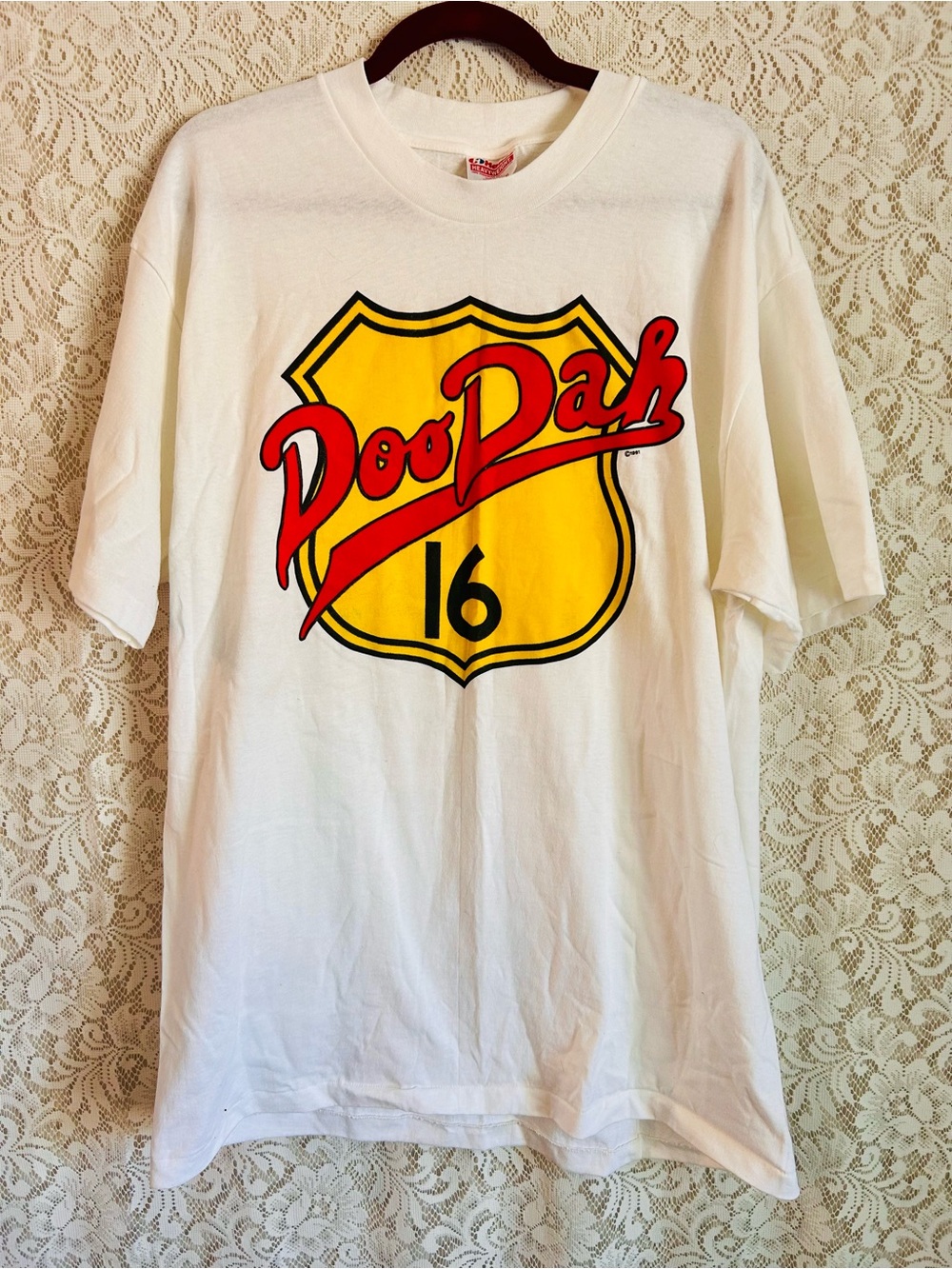 Vintage 1991 Doo Dah 16 T Shirt XL Hanes Heavyweight Made USA Single Stitch